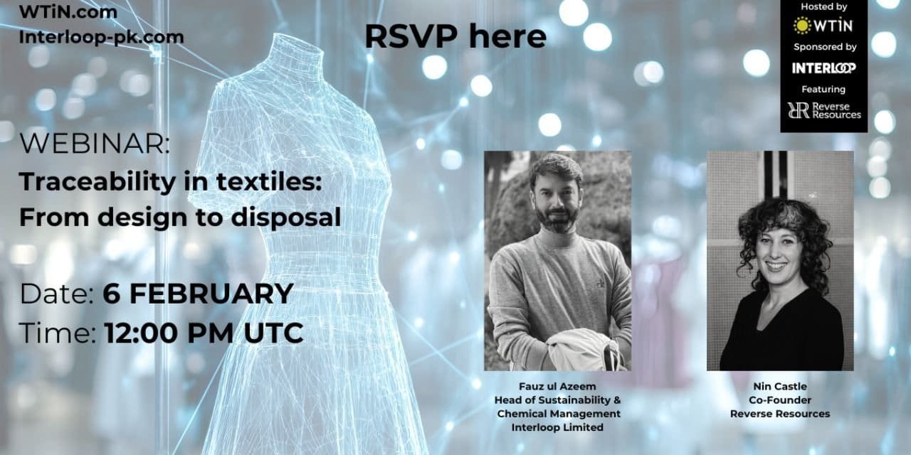 WEBINAR: Traceability in textiles: From design to disposal​