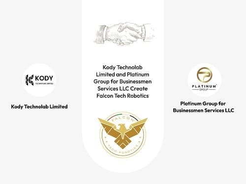 Kody Technolab Limited Forms a Joint Venture in Abu Dhabi with Platinum Group to Manufacture Robotic Solutions