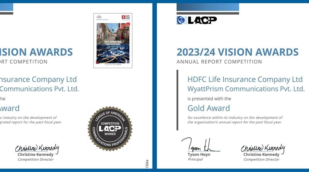 Dual Recognition for HDFC Life at the LACP Vision Awards FY 23/24