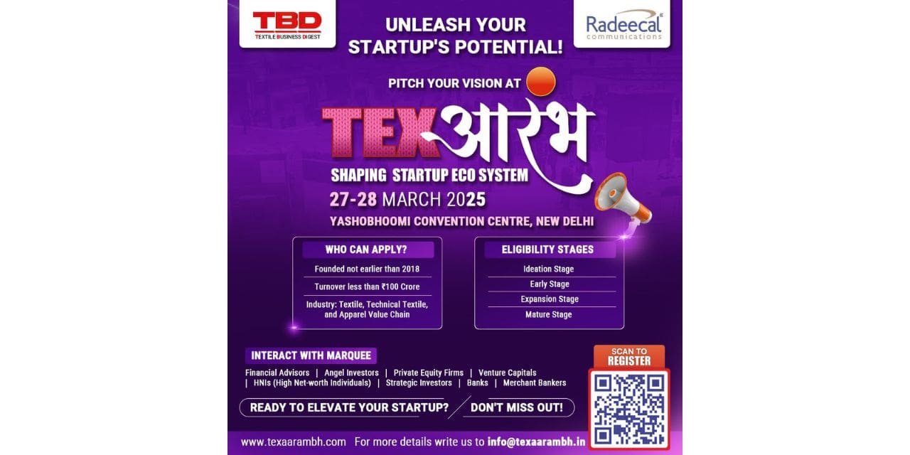 Explore the Future of Textiles at Texआरंभ 2025 – India’s Only Startup Exhibition!