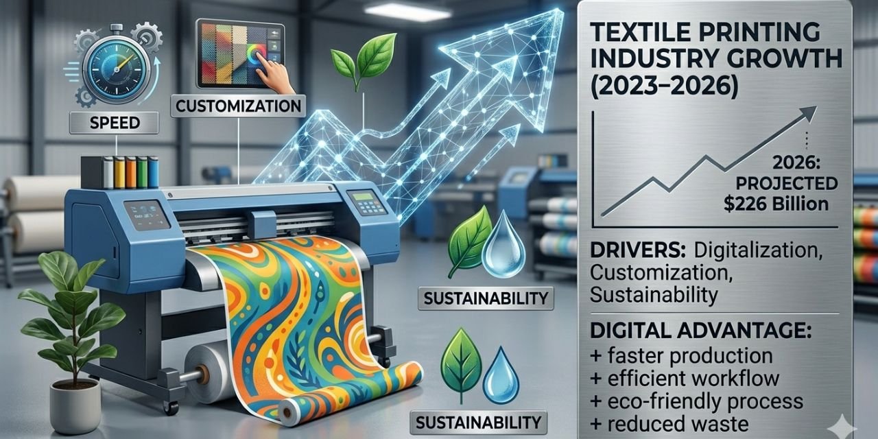 Textile Printing Market to Grow 27% by 2026
