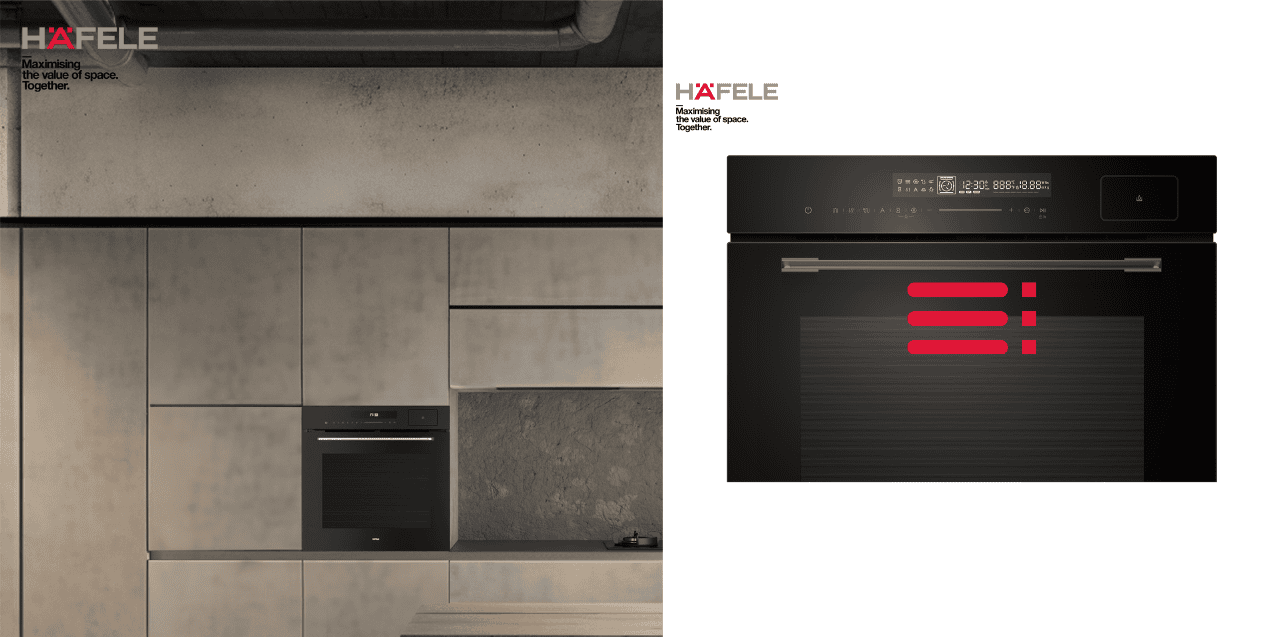 Hafele Midora Steam Oven Adds Safer Cooking with Telescopic Shelves