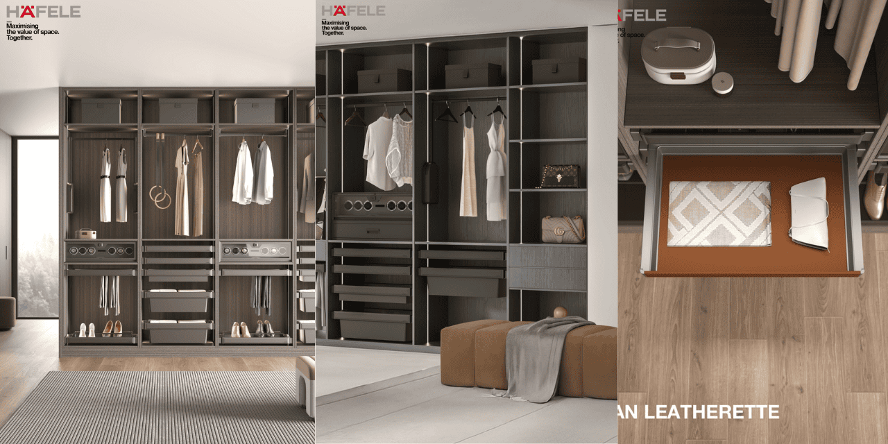 Häfele Introduces Eminence Wardrobe Accessories for Luxury Storage