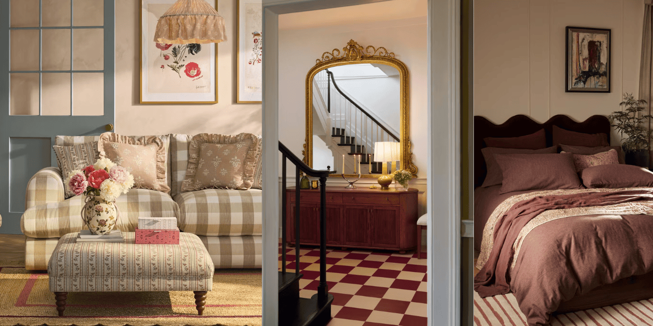 Vintage Florals and Chocolate Brown Lead Autumn Trends
